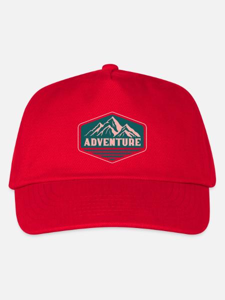 Adventure - Kinder Basecap - Rot