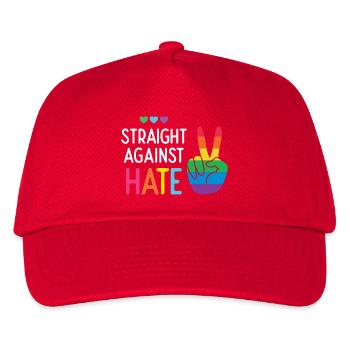 LGBT Pride Month - Direkt gegen Hass - Kinder Basecap - Rot - Vorne