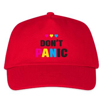 LGBT Pride Month - Keine Panik - Kinder Basecap - Rot - Vorne