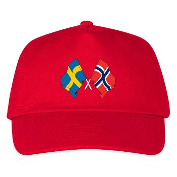 Flag Sweden, flag Norway - Kids’ Baseball Cap - red - Front
