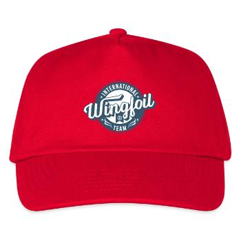 International Wingfoil Team - Kinder Basecap - Rot - Vorne