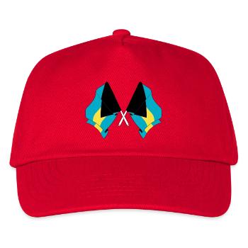 Two flags crossed from Bahamas - Kids’ Baseball Cap - red - Front