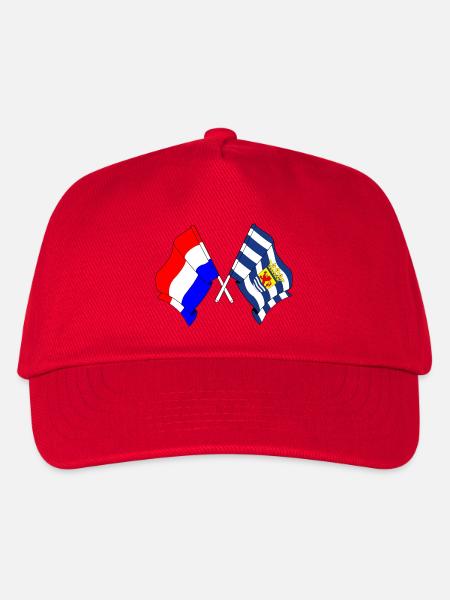 Flagge Niederlande, Zeeland gekreuzt - Kinder Basecap - Rot