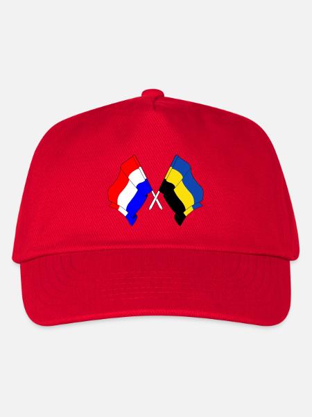 Flagge Niederlande, Gelderland gekreuzt - Kinder Basecap - Rot