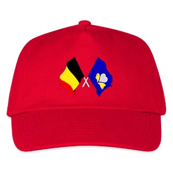 Flag Belgium, the Brussels Capital Region - Kids’ Baseball Cap - red - Front