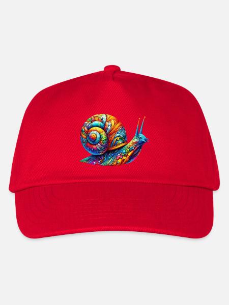 Schnecke - Kinder Basecap - Rot