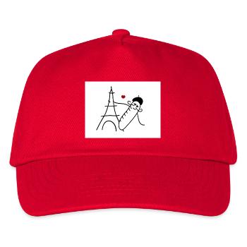 Aimer la France - Casquette de baseball Enfant - rouge - Devant