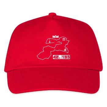 berlin marathon - Kinder Basecap - Rot - Vorne
