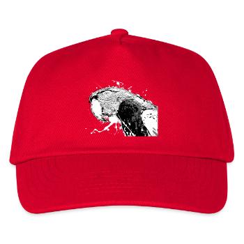Papagei - Kinder Basecap - Rot - Vorne