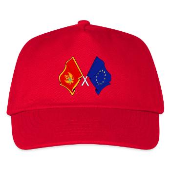 Flag Montenegro, flag Europe - Kids’ Baseball Cap - red - Front