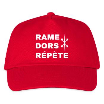 Rame dors répète Rameur d'aviron - Casquette de baseball Enfant - rouge - Devant
