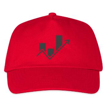 Börse - Aktienverlauf - Kinder Basecap - Rot - Vorne
