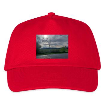 Abendstimmung südlicher Schwarzwald - Kinder Basecap - Rot - Vorne