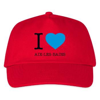 I LOVE AIX-LES-BAINS - Kids’ Baseball Cap - red - Front