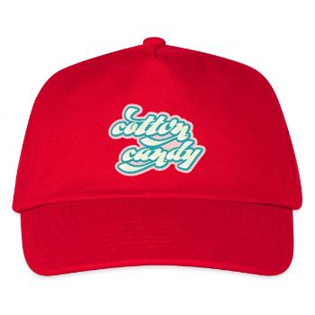 Pastel Cotton Candy Typo - Kids’ Baseball Cap - red - Front