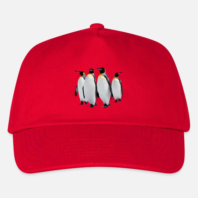 Pinguine - Kinder Basecap - Rot