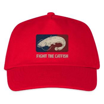 Fight the catfish - Kids’ Baseball Cap - red - Front