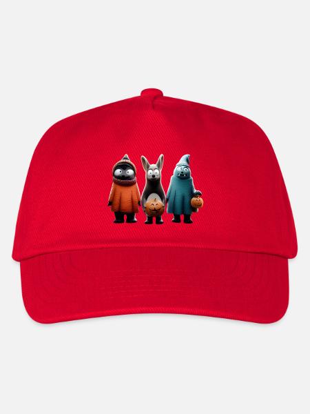 Gruseliges Süßes oder Saures – Halloween Wooligans - Kinder Basecap - Rot