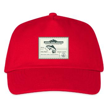 Fishing Licence – Lakewind Association - Kids’ Baseball Cap - red - Front