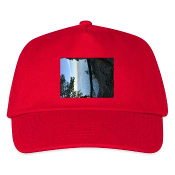 Lake view at sunset - Kids’ Baseball Cap - red - Front