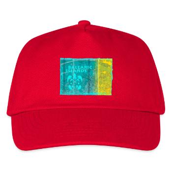 Balearic Islands Neon Style - Kids’ Baseball Cap - red - Front