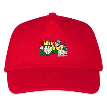 MILK AND HONEY - Kids’ Baseball Cap - red - Front