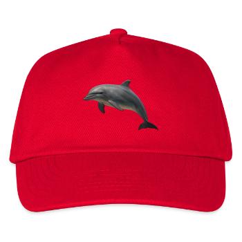 Dolphin in soft shades - Kids’ Baseball Cap - red - Front