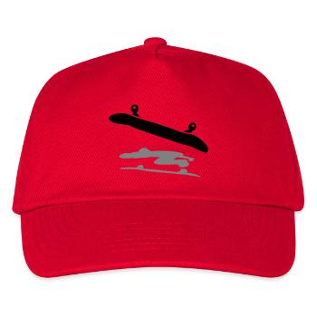 Skateboard - Kids’ Baseball Cap - red - Front