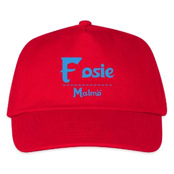 Fosie – Malmö Sky Blue Design - Kids’ Baseball Cap - red - Front
