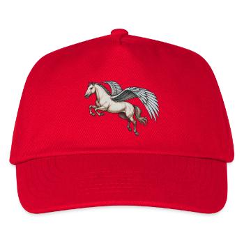 PEGASUS – Tiere - Kinder Basecap - Rot - Vorne