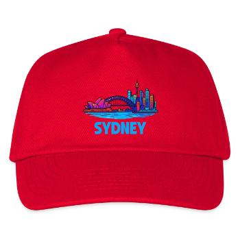 Sydney Skyline - Kinder Basecap - Rot - Vorne