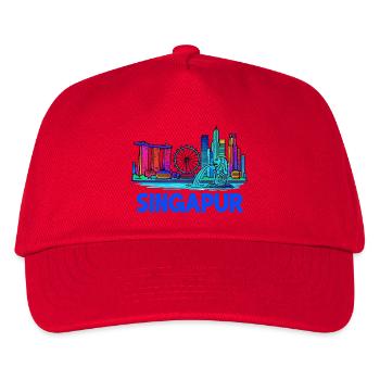 Singapore skyline - Kids’ Baseball Cap - red - Front