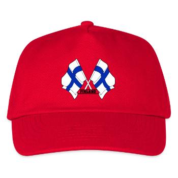 Finland - Kids’ Baseball Cap - red - Front