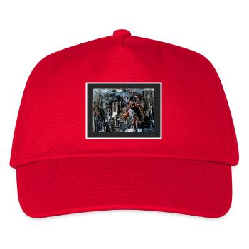 USA Basketball, Collage multimedia - Kinder Basecap - Rot - Vorne