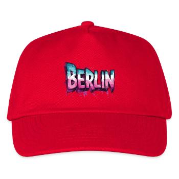 Berlin Graffiti Police Street Art Style Urbain - Casquette de baseball Enfant - rouge - Devant