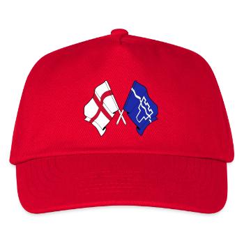 Tyne and Wear & England kreuzten sich - Kinder Basecap - Rot - Vorne