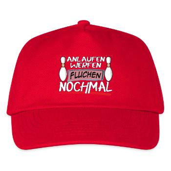 Course, lancer, jurer, lancer encore - Casquette de baseball Enfant - rouge - Devant