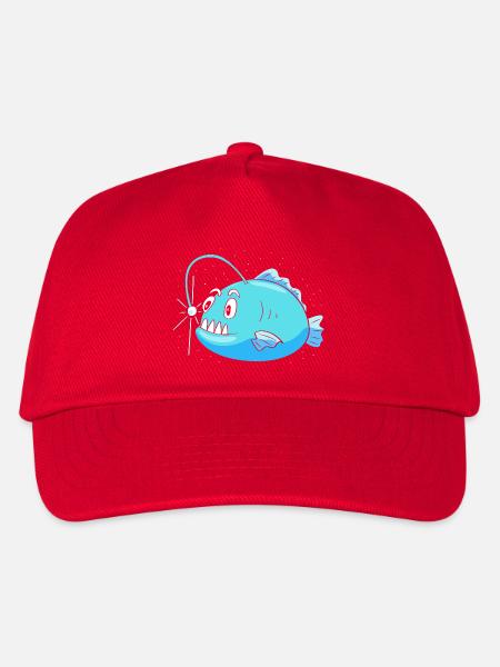 Anglerfisch - Kinder Basecap - Rot