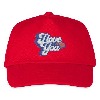 I Love you - message d'amour - Casquette de baseball Enfant - rouge - Devant