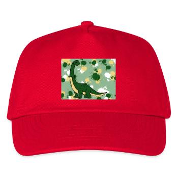 Brachiosaurus Dino - Kids’ Baseball Cap - red - Front