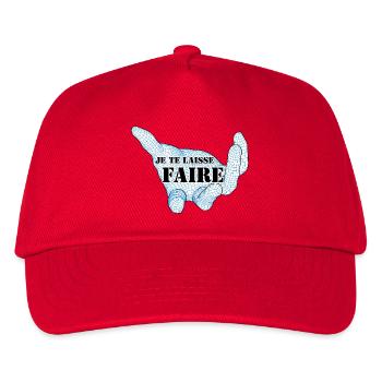 JE TE LAISSE FAIRE. - Casquette de baseball Enfant - rouge - Devant