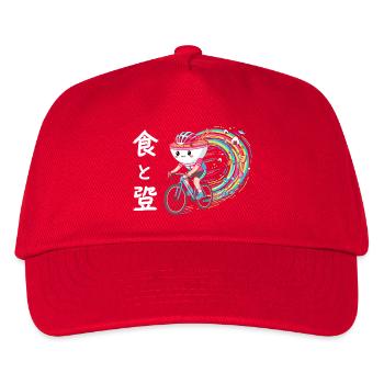 Ramen Racer sur Rainbow Cyclist Moodle Sushi - Casquette de baseball Enfant - rouge - Devant