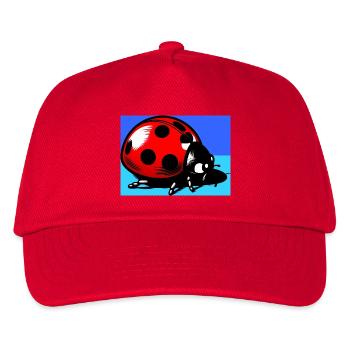 Marienkäfer - Kinder Basecap - Rot - Vorne