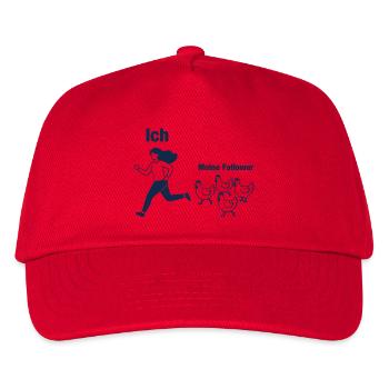 Hühner Bäuerin Landwirtin Ich und Meine Follower - Kinder Basecap - Rot - Vorne