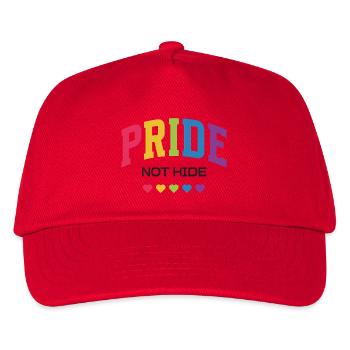 Mois de la Fierté LGBTQ - Fierté, pas Cacher - Casquette de baseball Enfant - rouge - Devant