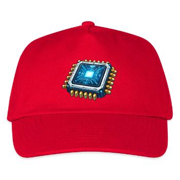 Luminous Microchip Digital Core - Kids’ Baseball Cap - red - Front