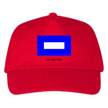 Flagge P Blauer Peter - Schiff Kapitän Segeln - Kinder Basecap - Rot - Vorne