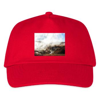 Wunderschöne, neblige Landschaft - Kinder Basecap - Rot - Vorne