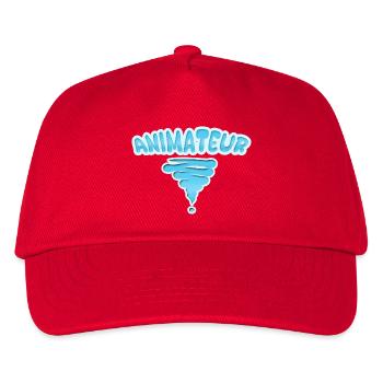 Style Animateur - Kinder Basecap - Rot - Vorne