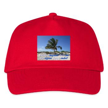 Freiheit - Kinder Basecap - Rot - Vorne